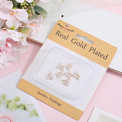 8шт латунные микропаве прозрачные кубические циркониевые подвески FIND-BBC0003-56