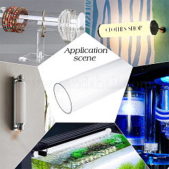 Tubo acrílico transparente tubo redondo rígido&nbsp;AJEW-WH0596-115H
