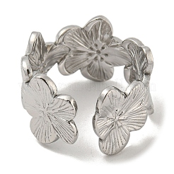 Открытое кольцо-манжета из нержавеющей стали марки 304&nbsp;RJEW-C067-23P