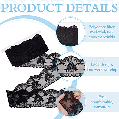 5 Yards Polyester-Blumenspitzen-Stoffbesatz&nbsp;OCOR-MA0001-25A