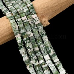 Натуральные зеленые пятна яшмовых нитей G-A280-C14-01