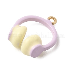 Латунь эмаль подвески&nbsp;KK-K274-11G-01