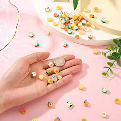 100шт 10 стиля ручной работы бусины из полимерной глины&nbsp;FIND-TA0006-12
