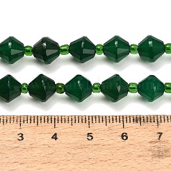 Stränge aus natürlichen grünen Chalcedonperlen&nbsp;GG-NH0004-C01