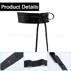 Широкие эластичные корсетные ремни из искусственной кожи AJEW-WH20020-180