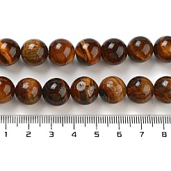 Natürlichen Tigerauge runde Perle Stränge&nbsp;X-G-R200-12mm