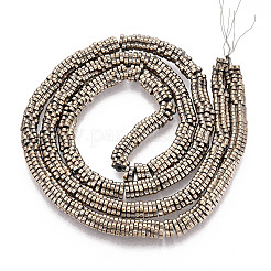 Гальванические нити из синтетических немагнитных гематитовых бусин G-T139-63B