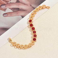 Винтажные латунные браслеты-цепочки с микропаве из кубических цирконий для женщин&nbsp;YS3082