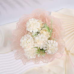 Плиссированная марлевая лента из органзы&nbsp;LS-OCOR-WH0070-106A