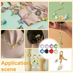 Cuentas acrílicas transparentes 800pcs 8 colores&nbsp;TACR-PH0001-80