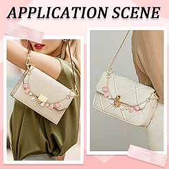 Cadena decorativa para bolso con clip de papel&nbsp;HJEW-SC0003-33