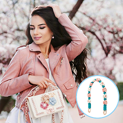 2 шт. хлопковый ремешок для запястья с цветочным узором&nbsp;HJEW-BBC0001-10B