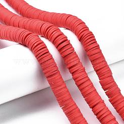 Плоские круглые бусины из глины ручной работы полимерные CLAY-R067-12mm-30