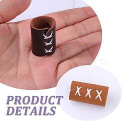 20 шт. пряжки для регулировки шарфа из искусственной кожи двух цветов&nbsp;FIND-CL0001-31