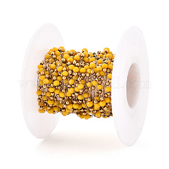 Круглые звенья бисера ручной работы CHS-T006-32G