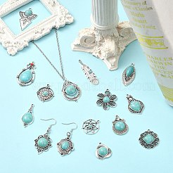 15шт 15 стиля подвески из синтетической бирюзы&nbsp;FIND-CJ0004-26