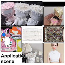 8 ярд полиэстеровой волнистой плиссированной кружевной ленты OCOR-FG0002-88B