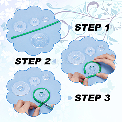 8 Stück transparentes Acryl-Ton-Werkzeug in 4 Stilen&nbsp;TACR-PH0001-62