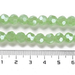 Стеклянные бусины с гальваническим покрытием  EGLA-A035-J8mm-A01