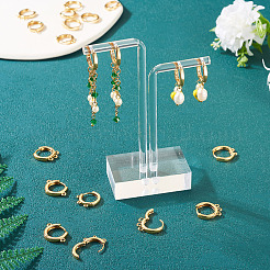 16 шт. 4 стиля латунных сережек-колец&nbsp;KK-TA0002-77