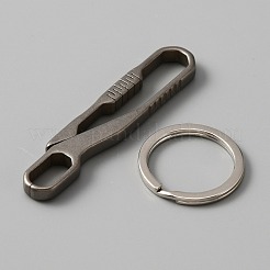 Застежки для ключей из титанового сплава&nbsp;KEYC-WH0021-37