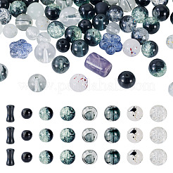 80 г прозрачных стеклянных бусин&nbsp;DGLA-TA0001-47J