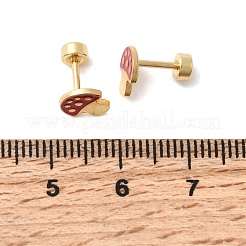Orecchini a bottone in acciaio inossidabile 304&nbsp;EJEW-F396-02A-G