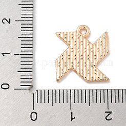 合金エナメルチャーム  ライトゴールド  カドミウムフリー＆鉛フリー  風車のチャーム  ホワイト  18x15x1mm  穴：1.5mm&nbsp;ENAM-A008-24KCG