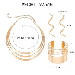 Collane con pendenti in lega e orecchini pendenti a bottone e set di bracciali&nbsp;FS-WG2E0CA-02