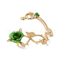 Серьги-гвоздики из сплава розы для женщин&nbsp;LS-EJEW-A096-01D