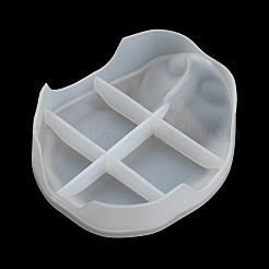 Абстрактное искусство человеческое лицо чашка и коврик для чашки силиконовая форма для статуи DIY-E072-03