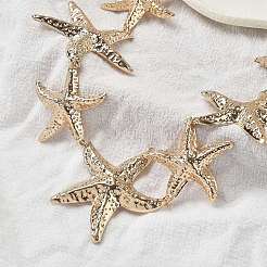 Ремни из сплава с морской звездой для женщин NJEW-B120-02