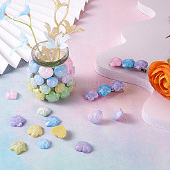 50шт 25 стиля непрозрачные кабошоны из смолы&nbsp;CRES-BT0001-04