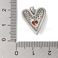 Подвески из латуни и кубического циркония&nbsp;KK-S372-14P