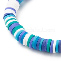 Polymer-Ton-Heishi-Perlen-Stretch-Armband für Frauen&nbsp;BJEW-JB07207-01