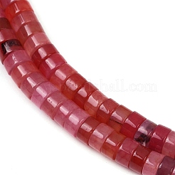 Окрашенные естественный агат бисер пряди&nbsp;G-U030-B01-04