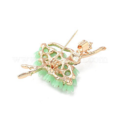 Броши из сплава и смолы в виде балерины для одежды на рюкзаке JEWB-M068-01G-02