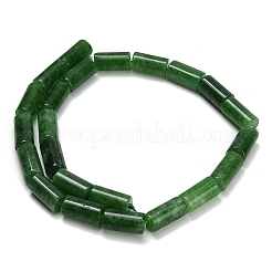 Billes de jade naturelles de teint en malaisades teintes&nbsp;G-C285-B01-01F