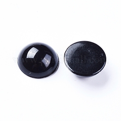プラスチック人形の目  クラフトアイ  工芸用  かぎ針編みのおもちゃとぬいぐるみ  半円  ブラック  9x4mm&nbsp;DIY-WH0134-59G