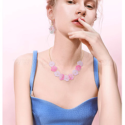 100шт 4 цвета прозрачные стеклянные бусины&nbsp;DGLA-TA0001-45