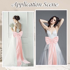 Lazo de poliéster desmontable para accesorios de vestido de novia&nbsp;AJEW-WH20020-205D