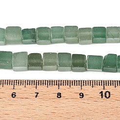 Естественный зеленый авантюрин бисер нитей G-T139-6x6-36A
