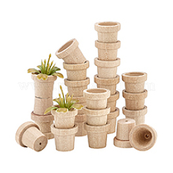 Cache-pot de fleurs en bois&nbsp;AJEW-PH0007-75A