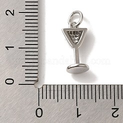 Кубические подвески из латуни с микропаве KK-U027-07P-01