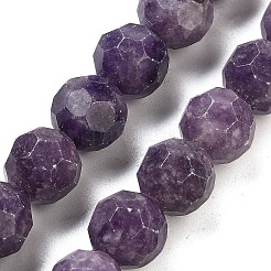 Нити бусин из натурального леподолита&nbsp;G-C150-B03-02