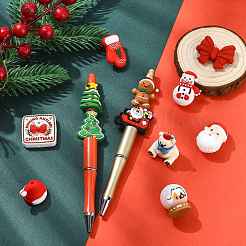 12 Stück 12 Stile Weihnachtssilikonperlen&nbsp;SIL-FS0001-38