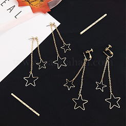 60 шт. 6-х видов гофрированных латунных трубчатых бусин KK-DC0002-51