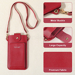 Сумки через плечо из искусственной кожи AJEW-WH20020-059A