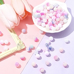 200 шт. 10 вида бусин в виде ягод из искусственного жемчуга и непрозрачного акрила OACR-FS0001-96B