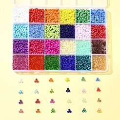 288 г 24 стилей стеклянных бусин&nbsp;SEED-FS0001-26C